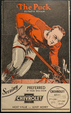 Load image into Gallery viewer, 1933 NHL Hockey Game Program Detroit Redwings Chicago Blackhawks Olympia