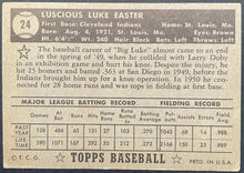 Load image into Gallery viewer, 1952 Topps Baseball Luke Easter #24 Cleveland Indians MLB Trading Card Vintage