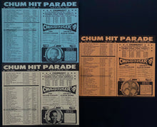 Load image into Gallery viewer, 1964 Full Set 52 Chum Charts Rock N' Roll History Vintage Radio Survey Music