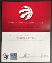 Load image into Gallery viewer, Pascal Siakam Autographed Toronto Raptors Basketball Jersey Signed MLSE COA NBA