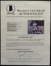 Load image into Gallery viewer, 1939 Joe DiMaggio Signed Poster MLB Baseball New York Yankees Autograph Beckett