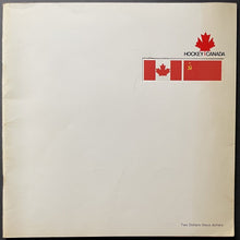 Load image into Gallery viewer, 1972 Prototype + Final Program Issued At USSR vs Canada Hockey Summit Series