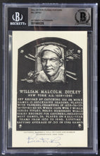 Load image into Gallery viewer, Bill Dickey Signed Hall Of Fame Plaque Autographed Postcard Slabbed Beckett MLB