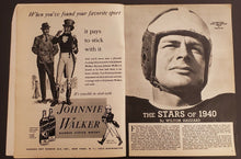 Load image into Gallery viewer, 1940 Vintage Illustrated Football Annual Magazine All American College Football