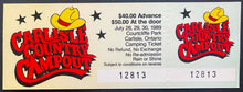 Load image into Gallery viewer, 1989 Carlisle Country Campout Handbill + Unused Ticket Jennings Pride Wynette +