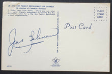 Load image into Gallery viewer, Jean Beliveau Autographed Postcard Vintage NHL Hall Of Famer Canadiens Hockey
