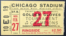 Load image into Gallery viewer, 1953 Golden Gloves Sonny Liston Ed Sanders Tournament Of Champions Boxing Ticket