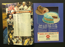 Load image into Gallery viewer, 1982 NHL Stanley Cup Program Game 2 Autographed Jari Kurri Paul Coffey + 3