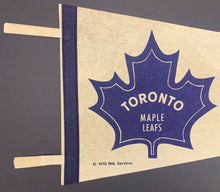Load image into Gallery viewer, 1970 Toronto Maple Leafs Full Size Pennant NHL Services Hockey 29.5"