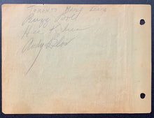 Load image into Gallery viewer, 1933-34 Detroit Red Wings Team Signed Sheet x18 Autographed Cooney Weiland JSA
