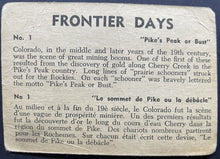 Load image into Gallery viewer, 1953 Bowman Frontier Days Trading Card Lot 114/128 Vintage Non Sports Cards