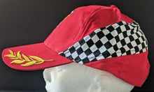 Load image into Gallery viewer, Ferrari Racing Hat Embroidered MotorSports Baseball Cap Stallion Checkered Flag