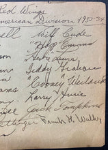 Load image into Gallery viewer, 1933-34 Detroit Red Wings Team Signed Sheet x18 Autographed Cooney Weiland JSA