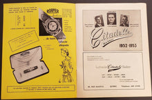 Load image into Gallery viewer, 1952 Quebec Junior A Hockey Program Windsor Spitfires vs Citadels + Player Cert