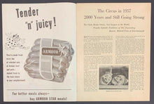 Load image into Gallery viewer, 1957 Clyde Beatty Circus Program Vintage Animal Trainer Historical Celebrity