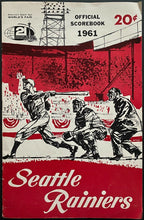 Load image into Gallery viewer, 1961 Seattle Rainiers vs. Tacoma Giants Program Complete Unscored Baseball VTG