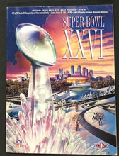 Load image into Gallery viewer, 1992 Super Bowl XXVI NFL Football Program & Ticket Stub Metrodome Minneapolis