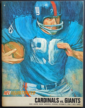 Load image into Gallery viewer, 1966 New York Giants vs. St. Louis Cardinals Vintage Football Program AFL NFL