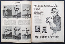 Load image into Gallery viewer, 1968 CFL Football Complete Program Hamilton Tiger-Cats Saskatchewan Roughriders