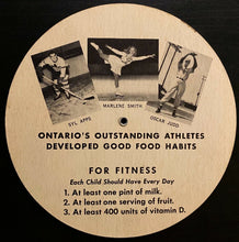 Load image into Gallery viewer, 1940s Vintage Rare Canadian Food Wheel Featuring NHL Hockey Leafs Great Syl Apps