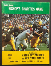 Load image into Gallery viewer, 1968 NFL Football Preseason Program Green Bay Packers vs New York Giants Lambeau