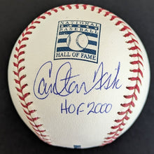 Load image into Gallery viewer, Carlton Fisk Autographed Signed HOF Baseball + Insc MLB Boston Red Sox Fanatics