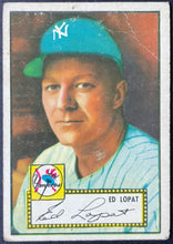 Load image into Gallery viewer, 1952 Topps Baseball Ed Lopat #57 New York Yankees Vintage MLB Card