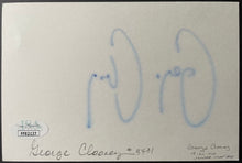 Load image into Gallery viewer, George Clooney Autographed Index Card Celebrity Movie Star Signed Actor JSA COA