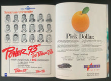 Load image into Gallery viewer, 1992 Hall Of Fame Bowl Football Program Ohio State Buckeyes v Syracuse Orangemen
