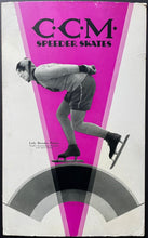 Load image into Gallery viewer, CCM Speeder Skates Heavy Stock Cardboard Easel Back Sale Promo Advertisement