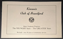 Load image into Gallery viewer, Lefty Gomez MLB HOFer Autographed Program Page 1975 City Of Brantford Sports JSA