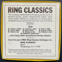 Load image into Gallery viewer, 1927 Ring Classic Boxing Fight Films Jack Dempsey v Jack Sharkey Super 8mm Tape