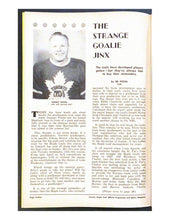 Load image into Gallery viewer, 1959 NHL Hockey Program Toronto Maple Leafs v Montreal Canadiens Carl Brewer