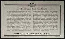 Load image into Gallery viewer, 1912 Mercedes Benz Fire Engine Dinky Die Cast Metal Matchbox Collectibles 1:43