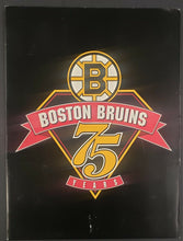 Load image into Gallery viewer, 1991/1992 NHL Boston Bruins 75th Anniversary 4 Page Team Photo Set Vintage