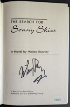 Load image into Gallery viewer, Mickey Rooney Signed The Search for Sonny Skies Book Autographed Vintage JSA