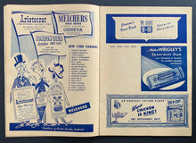 Load image into Gallery viewer, 1949 Montreal Forum Hockey Program Canadiens vs New York Rangers Maurice Richard