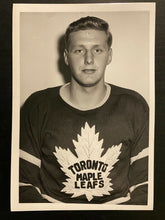 Load image into Gallery viewer, 1950s NHL Hockey Type 1 Turofsky Photo Toronto Maple Leafs Ed Chadwick Vintage