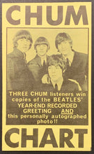 Load image into Gallery viewer, 1966 Chum Chart Radio Survey Win Beatles Signed Photo Simon & Garfunkel