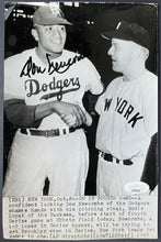 Load image into Gallery viewer, 1949 Don Newcombe Autographed Photo Brookyln Dodgers Baseball MLB Signed JSA