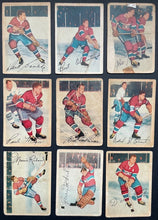 Load image into Gallery viewer, 1953-54 Parkhurst Hockey Cards Full Set Low Grade NHL Beliveau Worsley RC KSA 1