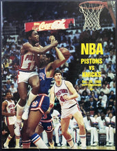 Load image into Gallery viewer, 1986 NBA Basketball Program Detroit Pistons New York Knicks Copps Coliseum