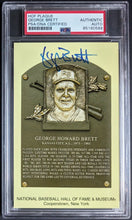 Load image into Gallery viewer, George Brett Autographed Signed MLB Hall of Fame Postcard PSA Kansas City Royals