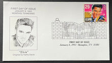 Load image into Gallery viewer, 1993 Elvis Presley U.S. Post Office Stamp First Day Cover 12 Different Cachets