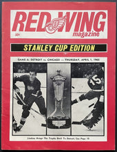 Load image into Gallery viewer, 1965 Detroit Olympia NHL Hockey Program Stanley Cup Semi-Final Playoffs Game 1