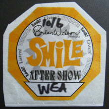 Load image into Gallery viewer, 2004 Massey Hall Brian Wilson "Smile" Ticket + Backstage Pass WEA Music Exec.