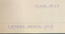 Load image into Gallery viewer, 1975 Blue Print Cus D'Amato Catskill Boxing Club New York Mike Tyson Vintage