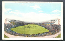 Load image into Gallery viewer, 1920s Harvard Football Stadium Cambridge Mass Posted Postcard Vintage