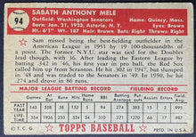 Load image into Gallery viewer, 1952 Topps Baseball Sam Mele #94 Washington Senators MLB Card Vintage