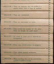 Load image into Gallery viewer, 1898 Wax Lined Cigar Pockets Vintage Tobacciana Paper Goods Co Toronto Very Rare